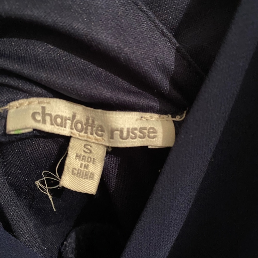 Charlotte Russe navy blue cocktail/party dresss. Size S. - Picture 3 of 4